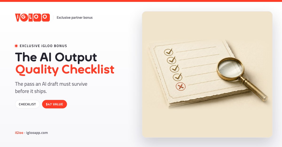 The AI Output Quality Checklist